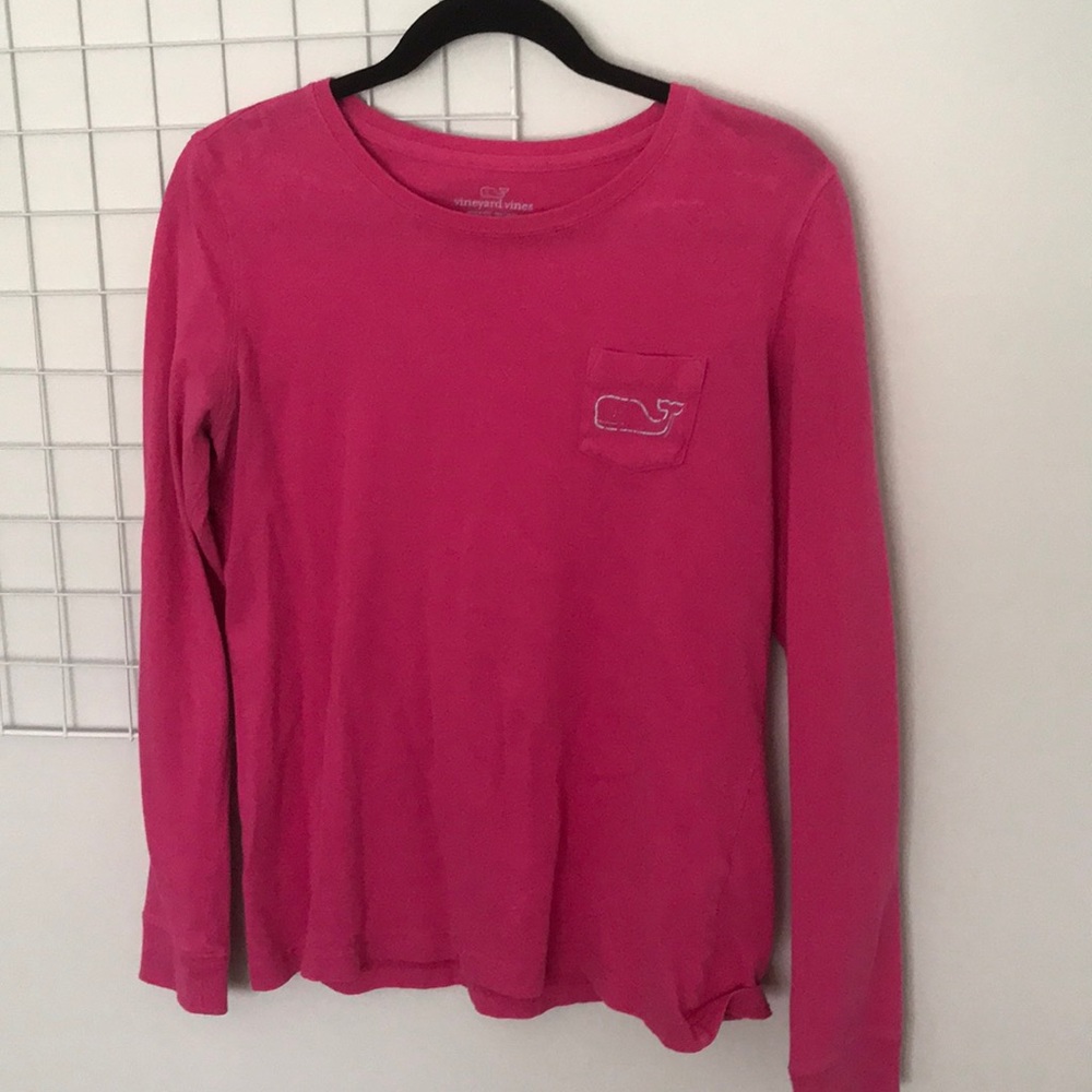 Vineyard Vines long sleeve pink tee
